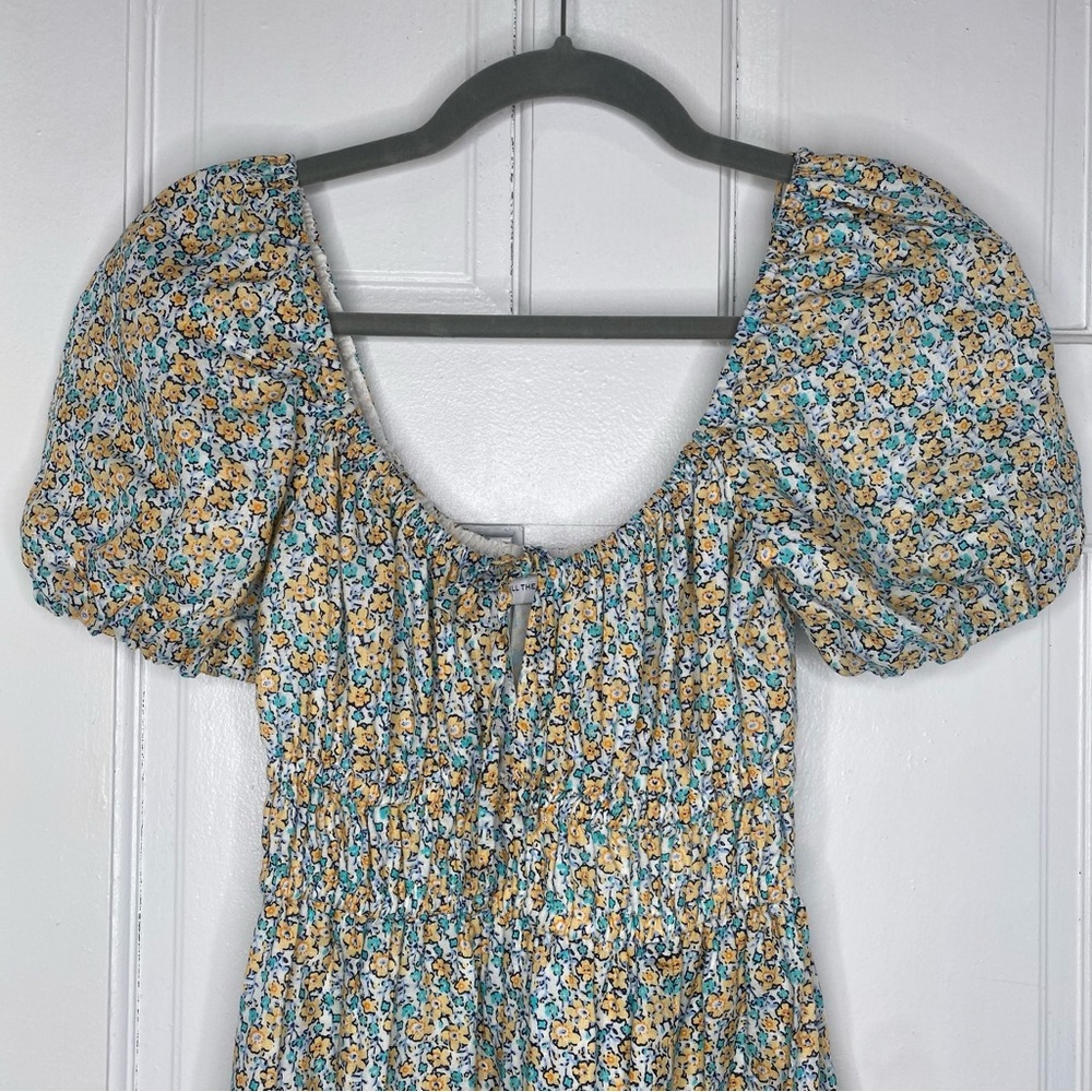 Faithfull the Brand Terina Midi Dress Sabinosa Floral Linen